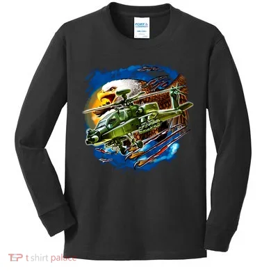 Apache Eagle Kids Long Sleeve Shirt
