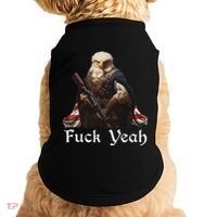 American Pride Bald Eagle Rifle 1776 Fuck Yeah Flag Cape Doggie Tank thumb 0