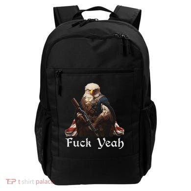American Pride Bald Eagle Rifle 1776 Fuck Yeah Flag Cape Backpack