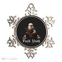 American Pride Bald Eagle Rifle 1776 Fuck Yeah Flag Cape Ornament thumb 0