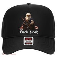 American Pride Bald Eagle Rifle 1776 Fuck Yeah Flag Cape Hat thumb 0