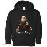 American Pride Bald Eagle Rifle 1776 Fuck Yeah Flag Cape Toddler Hoodie thumb 0