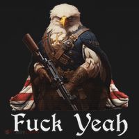American Pride Bald Eagle Rifle 1776 Fuck Yeah Flag Cape Women's T-Shirt thumb 6