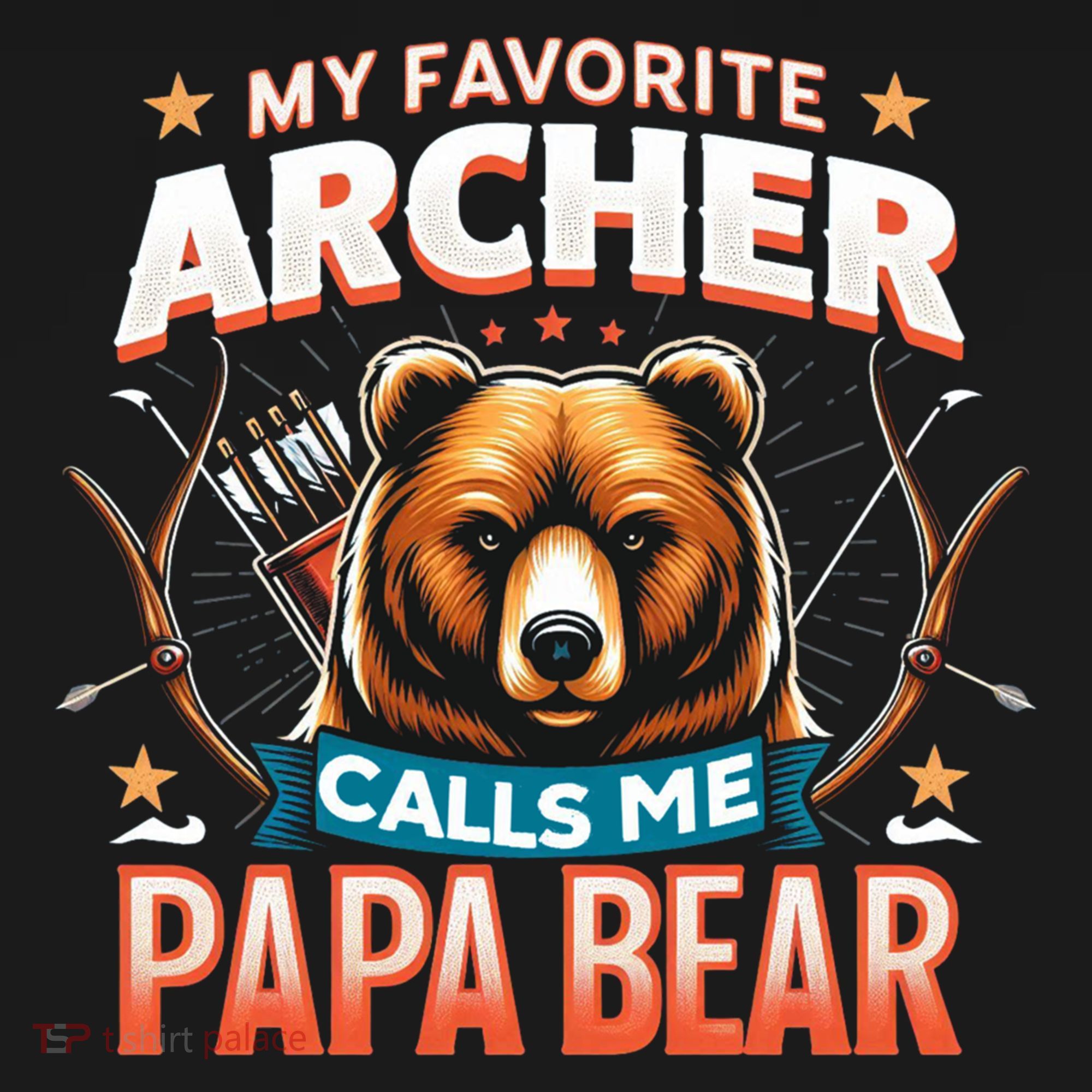 Archery Papa Bear My Favorite Archer Calls Me Papa Bear Cute Gift Bucket Hat