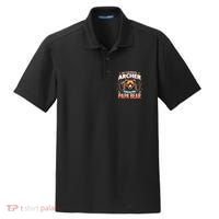Archery Papa Bear My Favorite Archer Calls Me Papa Bear Cute Gift Dry Zone Grid Polo thumb 0