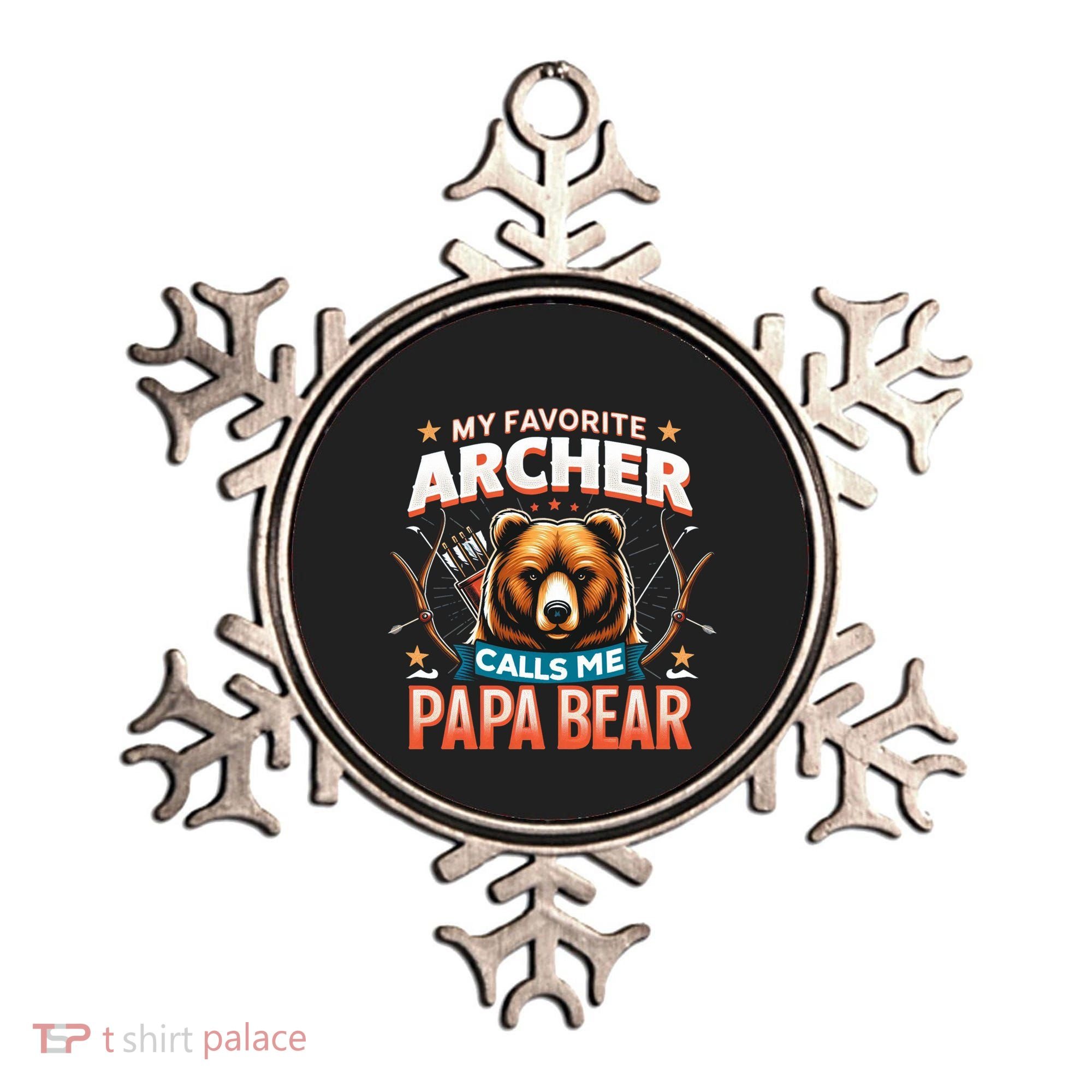 Archery Papa Bear My Favorite Archer Calls Me Papa Bear Cute Gift Ornament