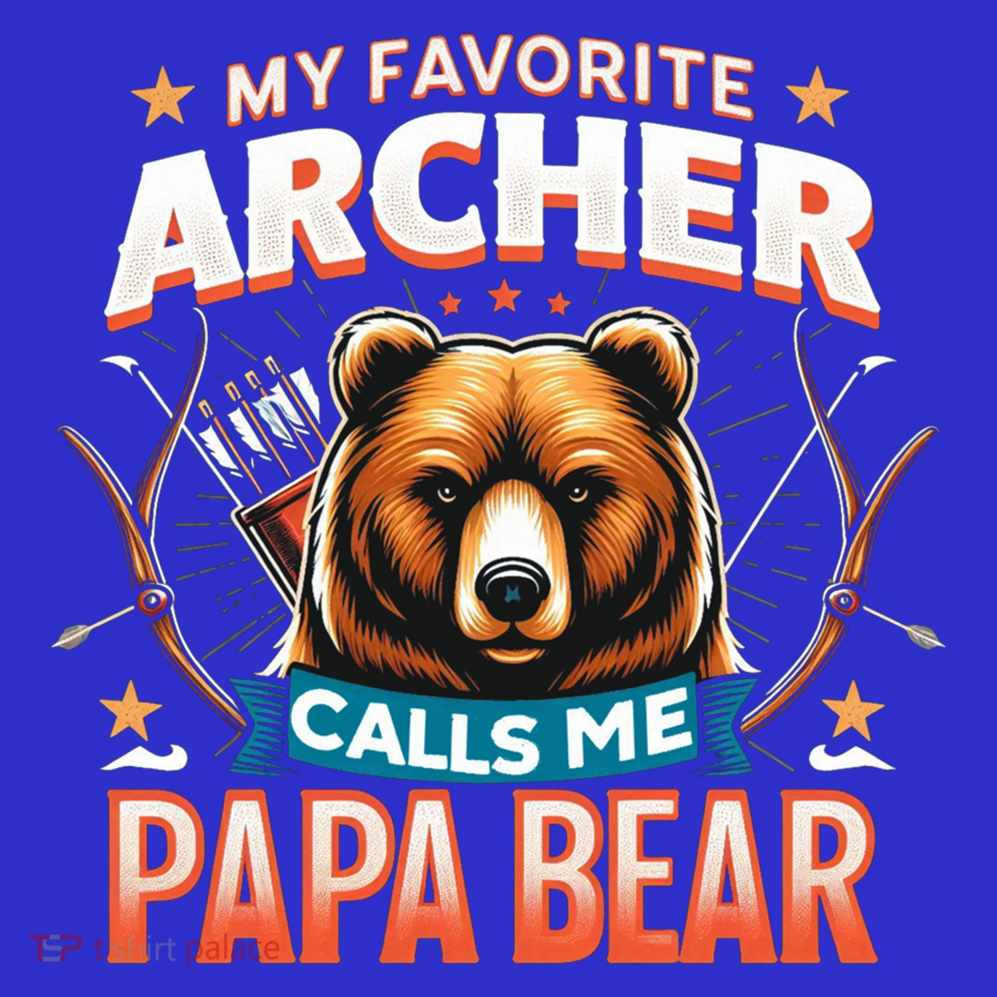 Archery Papa Bear My Favorite Archer Calls Me Papa Bear Cute Gift Apron