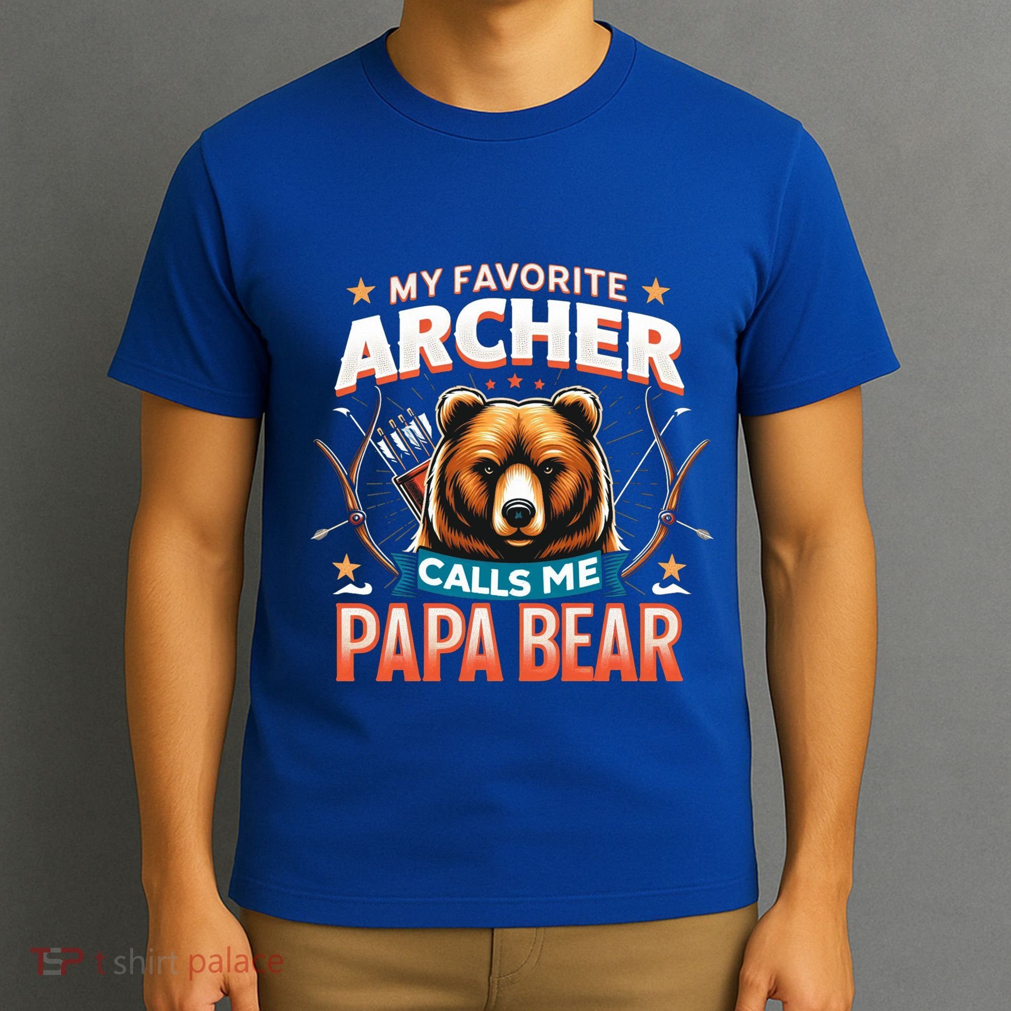 Archery Papa Bear My Favorite Archer Calls Me Papa Bear Cute Gift T-Shirt