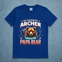 Archery Papa Bear My Favorite Archer Calls Me Papa Bear Cute Gift T-Shirt thumb 5