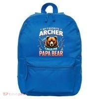 Archery Papa Bear My Favorite Archer Calls Me Papa Bear Cute Gift 16 in Basic Backpack thumb 0
