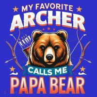 Archery Papa Bear My Favorite Archer Calls Me Papa Bear Cute Gift Mousepad thumb 1