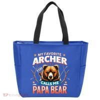 Archery Papa Bear My Favorite Archer Calls Me Papa Bear Cute Gift Tote Bag thumb 0
