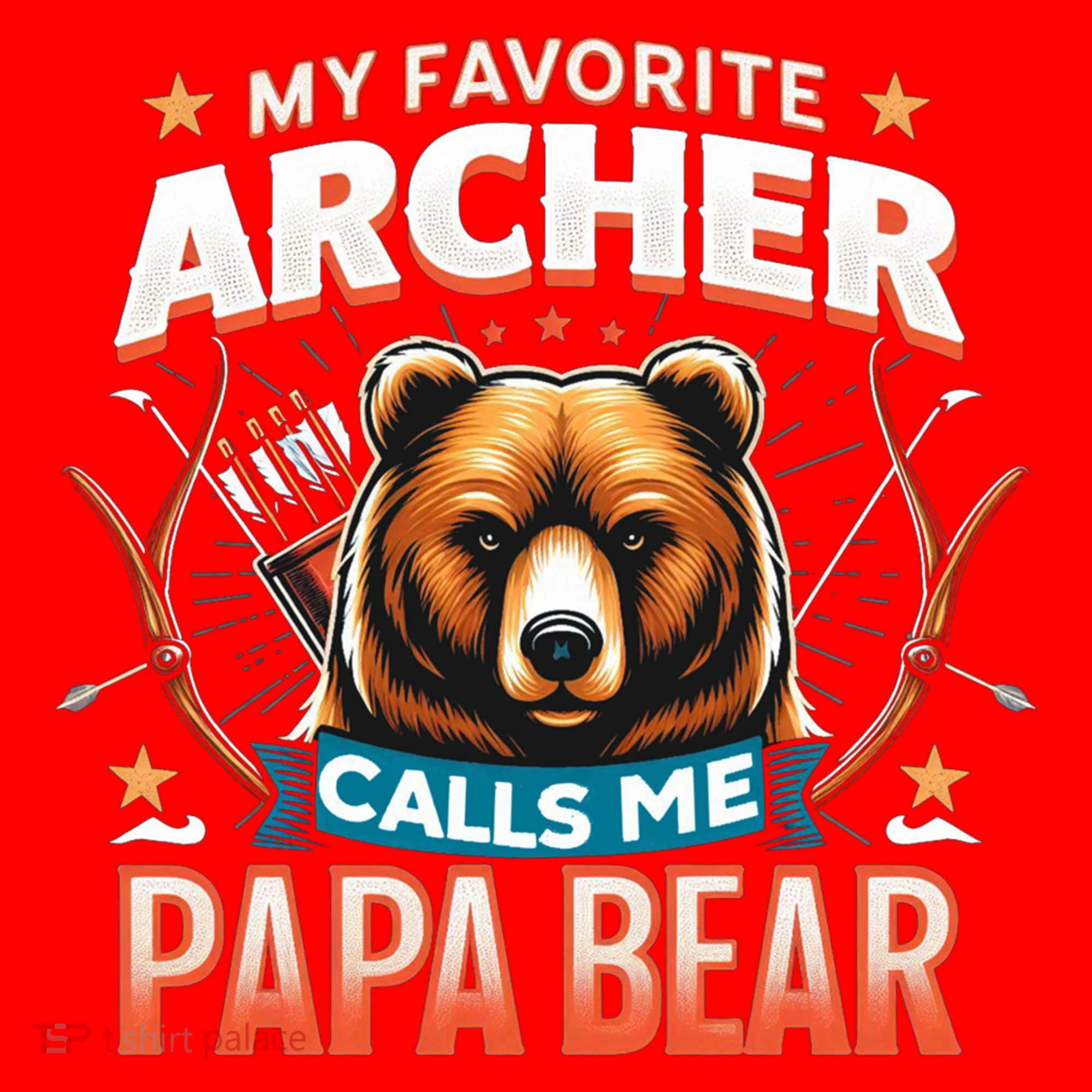 Archery Papa Bear My Favorite Archer Calls Me Papa Bear Cute Gift Santa Hat