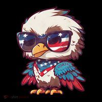 America Patriotic Bald Eagle Ornament thumb 1