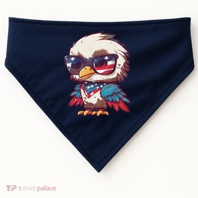 America Patriotic Bald Eagle USA-Made Doggie Bandana
