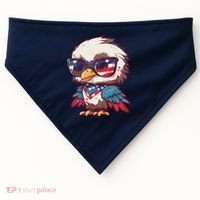 America Patriotic Bald Eagle USA-Made Doggie Bandana thumb 0