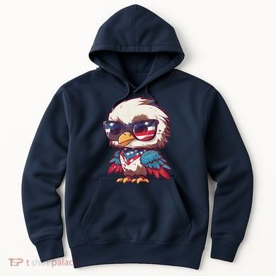 America Patriotic Bald Eagle Hoodie