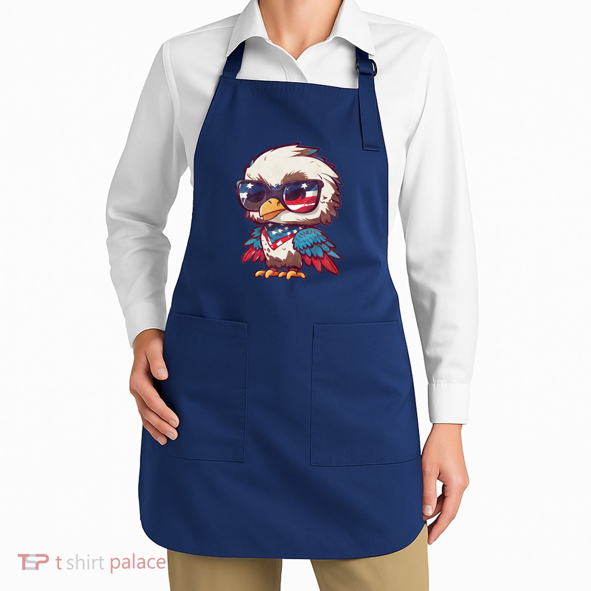 America Patriotic Bald Eagle Apron