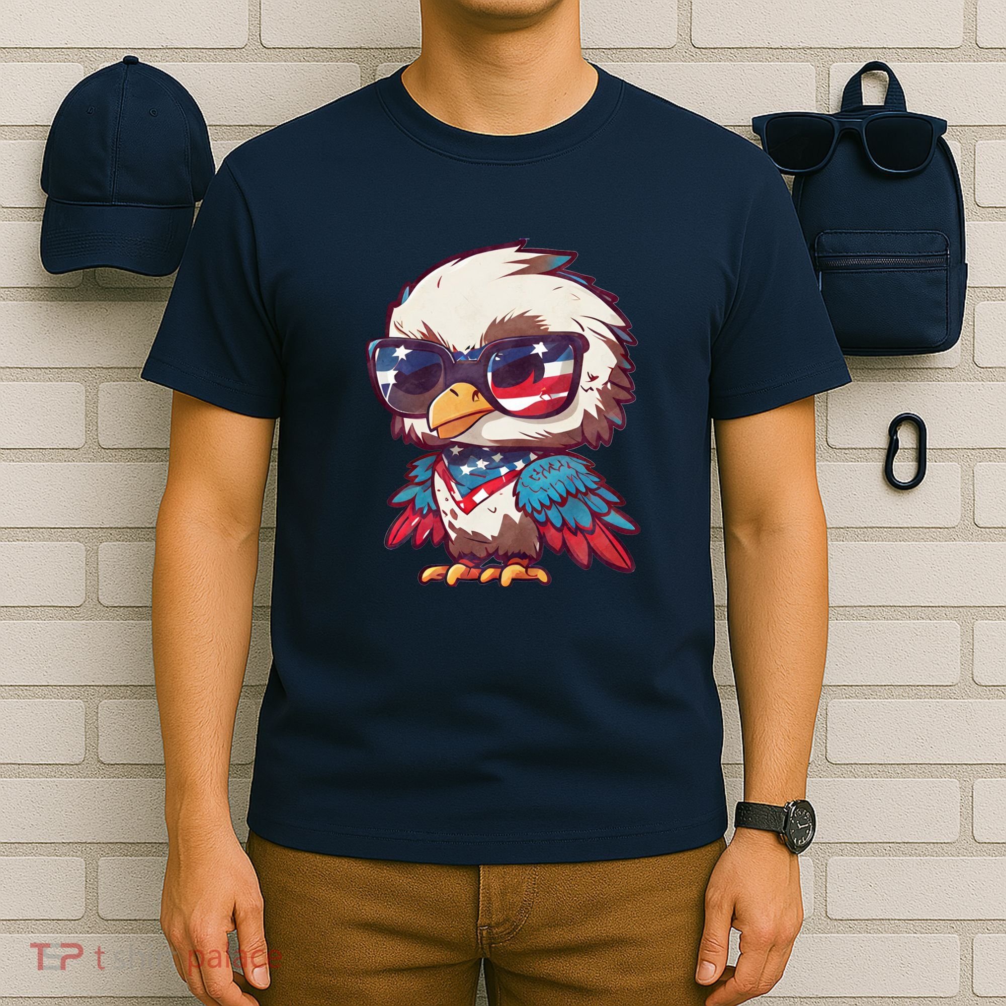 America Patriotic Bald Eagle T-Shirt