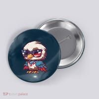 America Patriotic Bald Eagle Button thumb 0