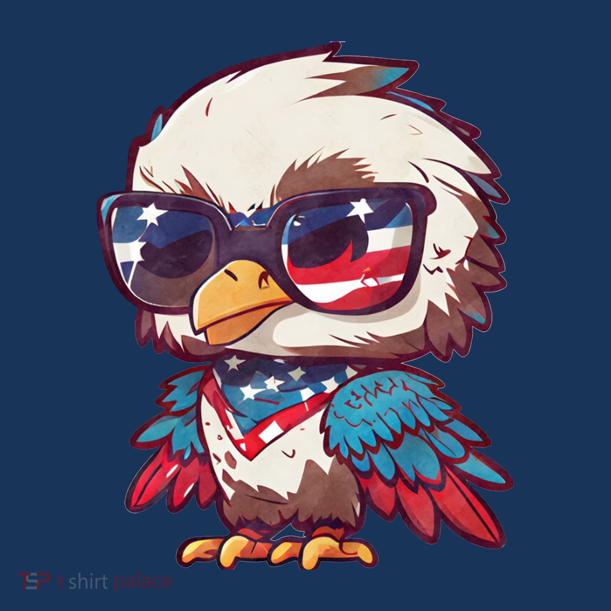 America Patriotic Bald Eagle Mousepad