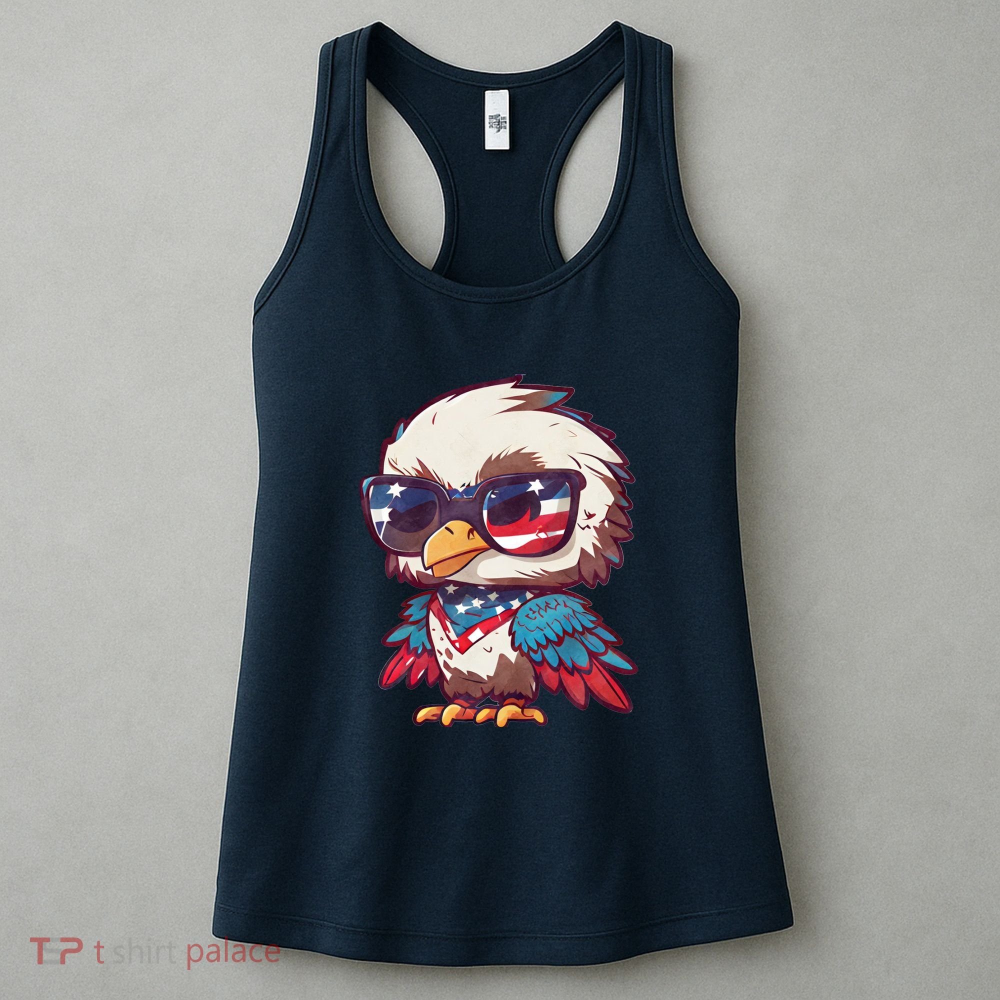 America Patriotic Bald Eagle Women's Tank Top