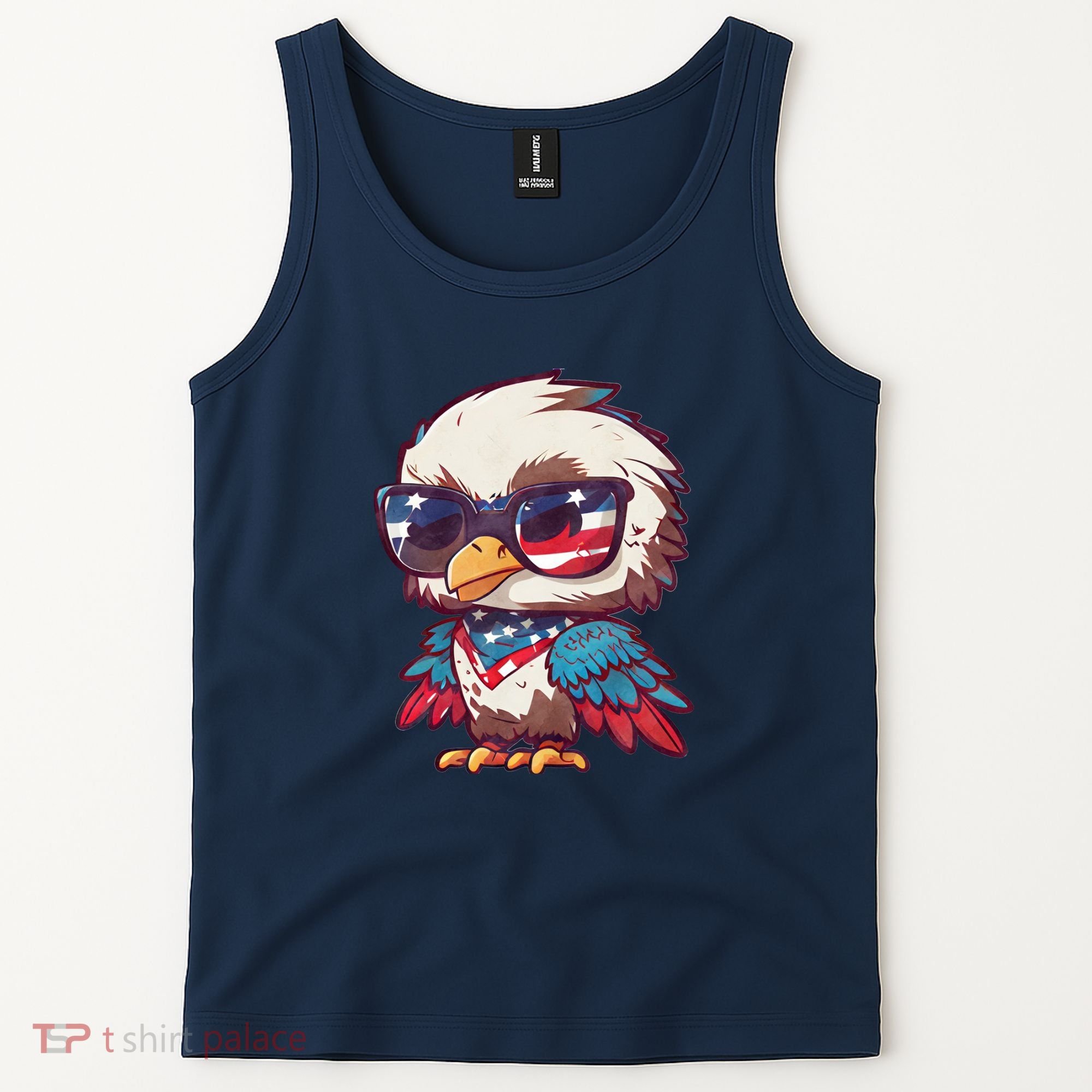 America Patriotic Bald Eagle Tank Top