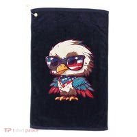 America Patriotic Bald Eagle Golf Towel thumb 0