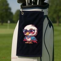 America Patriotic Bald Eagle Golf Towel thumb 2