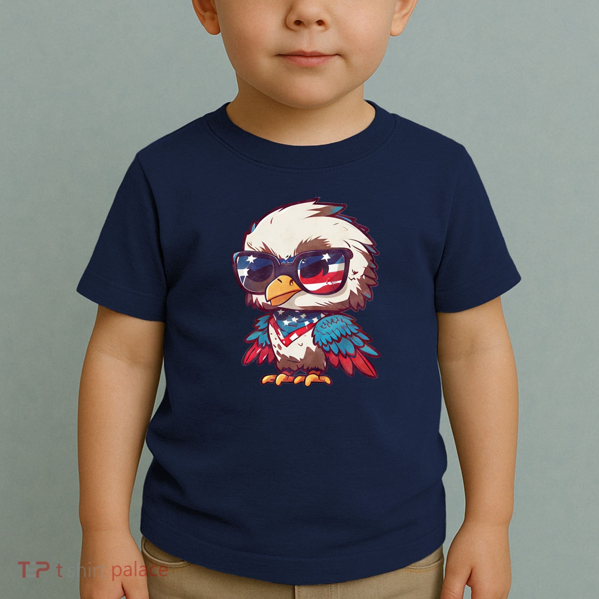 America Patriotic Bald Eagle Toddler T-Shirt