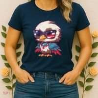 America Patriotic Bald Eagle Women's T-Shirt thumb 2