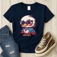 America Patriotic Bald Eagle Women's T-Shirt thumb 3