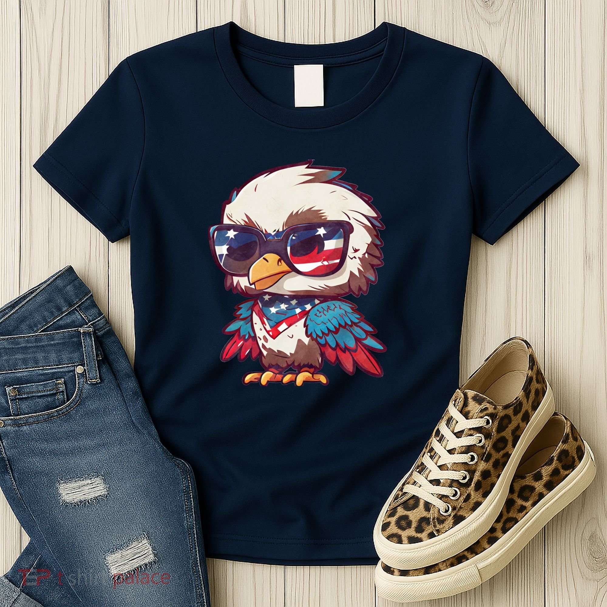 America Patriotic Bald Eagle Women's T-Shirt