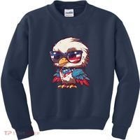 America Patriotic Bald Eagle Kids Sweatshirt thumb 0