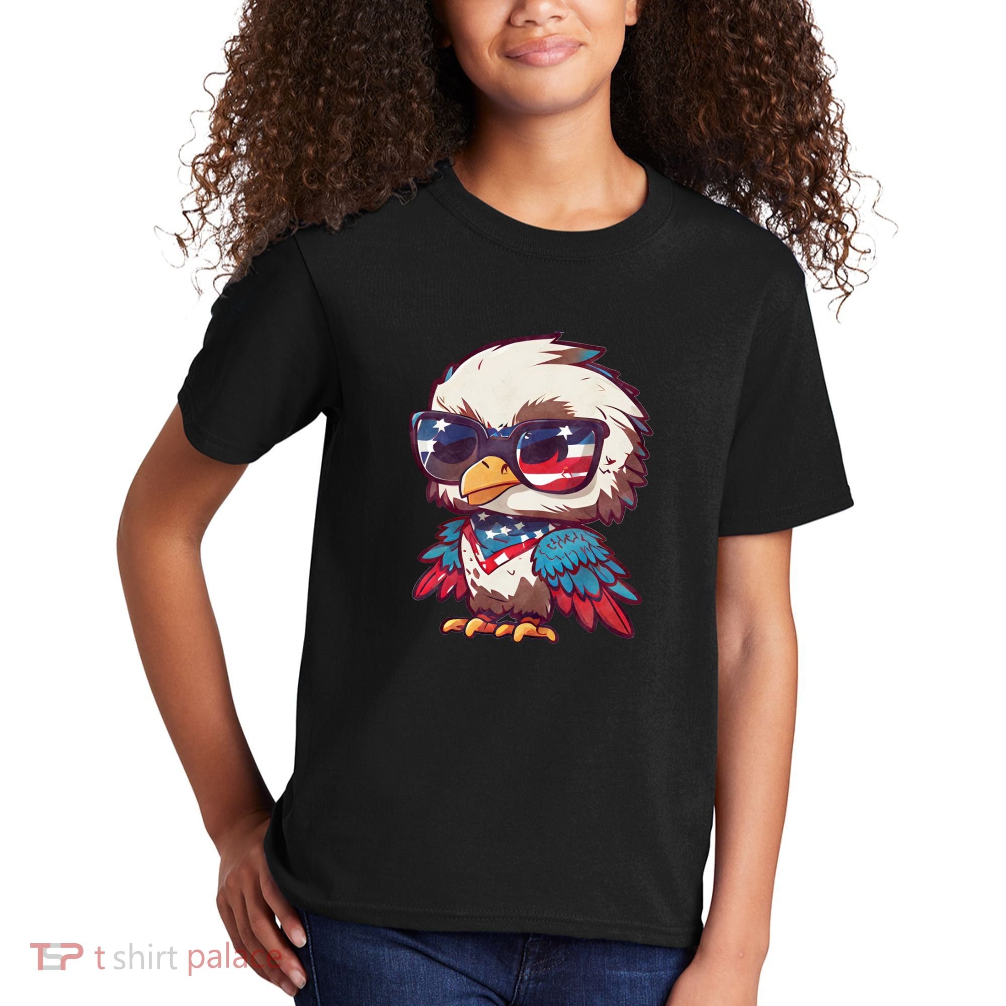 America Patriotic Bald Eagle Kids T-Shirt