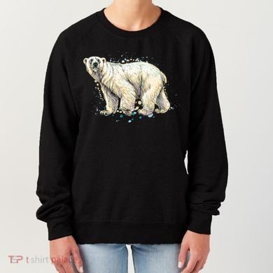Abstract Polar Bear From A Splash Women's Sweatshirt