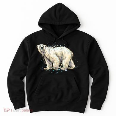 Abstract Polar Bear From A Splash Hoodie