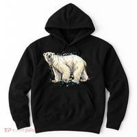 Abstract Polar Bear From A Splash Hoodie thumb 0