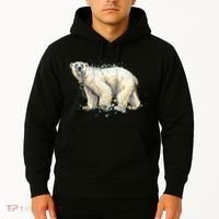 Abstract Polar Bear From A Splash Hoodie thumb 2