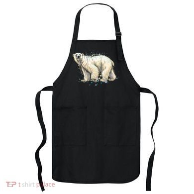 Abstract Polar Bear From A Splash Apron
