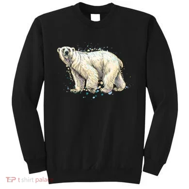 Abstract Polar Bear From A Splash Sweatshirt