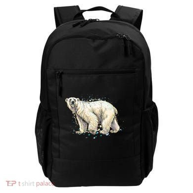 Abstract Polar Bear From A Splash Backpack