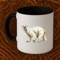 Abstract Polar Bear From A Splash Coffee Mug thumb 2