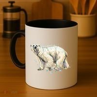 Abstract Polar Bear From A Splash Coffee Mug thumb 4