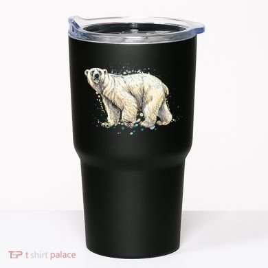 Abstract Polar Bear From A Splash Tumbler
