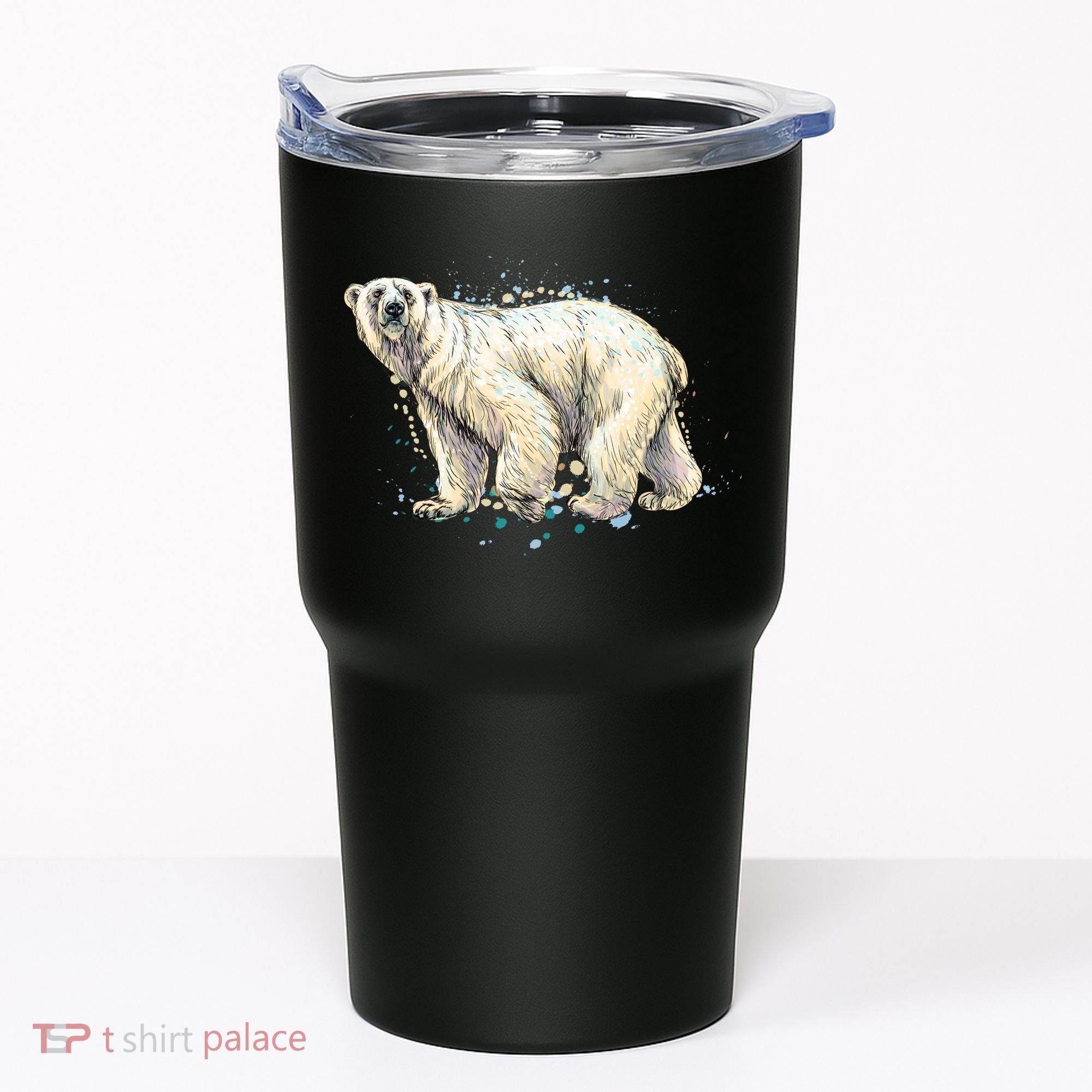 Abstract Polar Bear From A Splash Tumbler