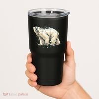 Abstract Polar Bear From A Splash Tumbler thumb 2