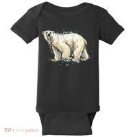 Abstract Polar Bear From A Splash Baby Bodysuit thumb 0
