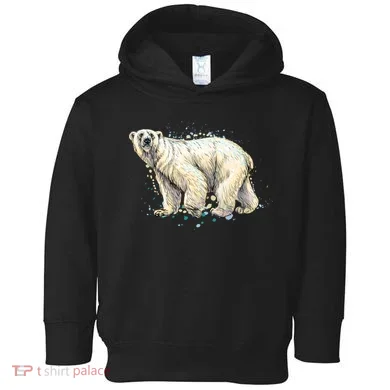 Abstract Polar Bear From A Splash Toddler Hoodie