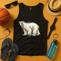 Abstract Polar Bear From A Splash Tank Top thumb 4
